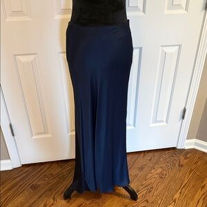 Zara Navy Maxi Skirt
